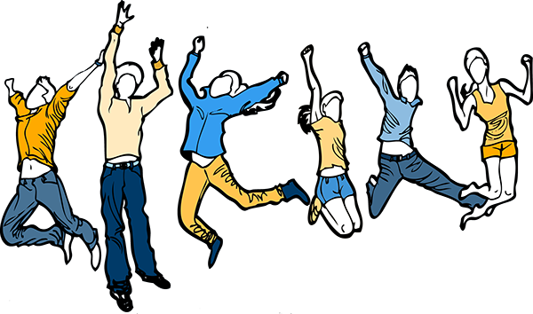 Happy Students Clipart - Happy Students Clip Art (600x354), Png Download