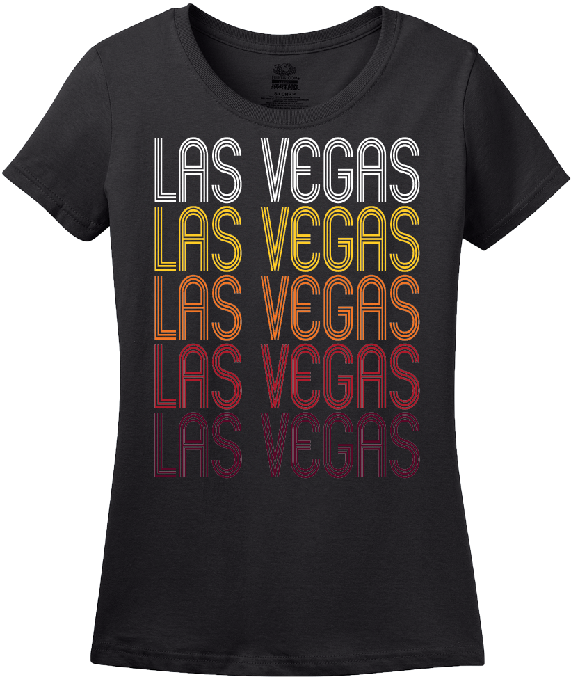 Ladies Black Las Vegas, Nv - Green Day Concert Shirt (843x1005), Png Download