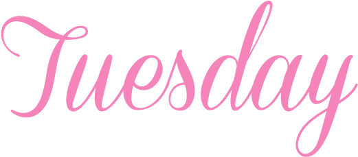 Tuesday Pink - Wedding Invitation Font Clipart (551x254), Png Download