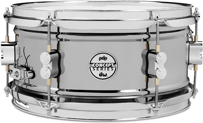 Pdp Black Nickel Over Steel Snare Drum, 12 X 6" (700x500), Png Download