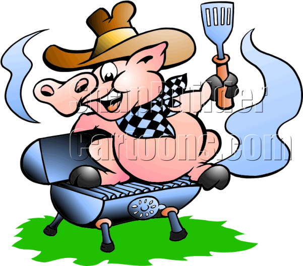 Jpg Transparent Download Barbecue Clipart Company Person - Pig Pickin Clip Art (600x600), Png Download