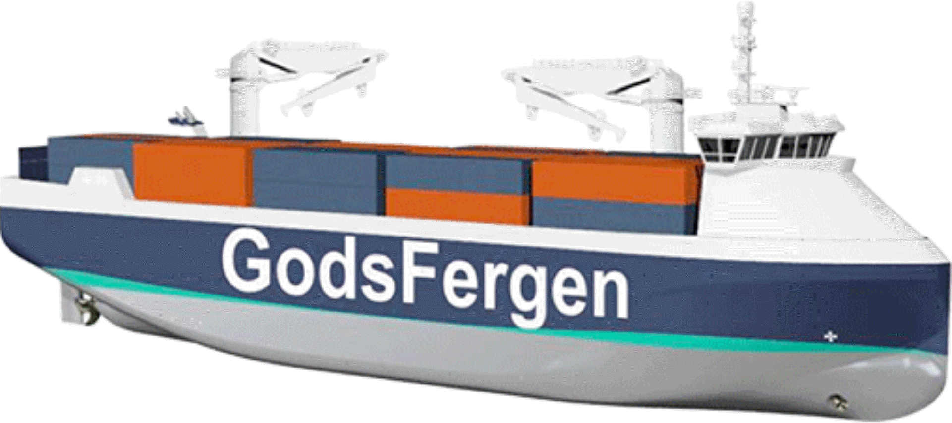 Illustration Godsfergen - Sjøtransport (1920x1158), Png Download