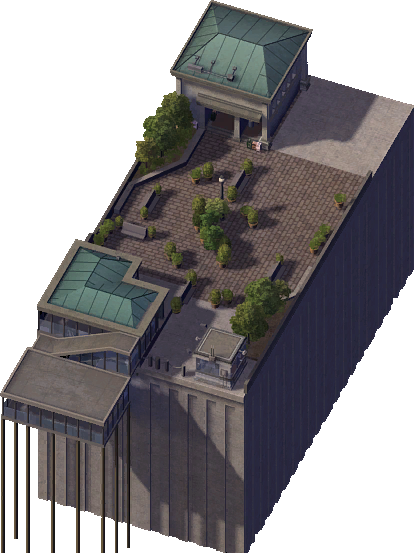 Passenger Ferry Terminal - Roof (414x553), Png Download