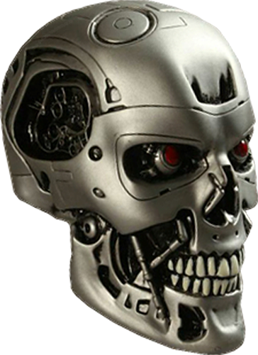 Terminator Genisys 1-2 Scale Endoskull Head - Terminator Head Png (364x500), Png Download