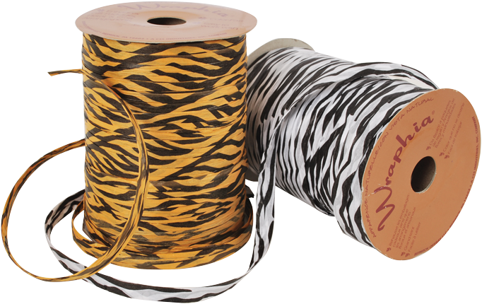 Eco Paper Wraphia Ribbon - 100 Yards Tiger Wraphia Ribbon Quantity(1) (700x700), Png Download