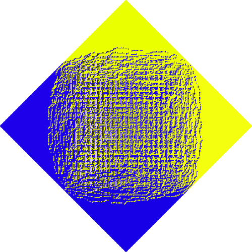 Two Periodic Diamond - Domino Tilings Aztec Diamond (500x500), Png Download