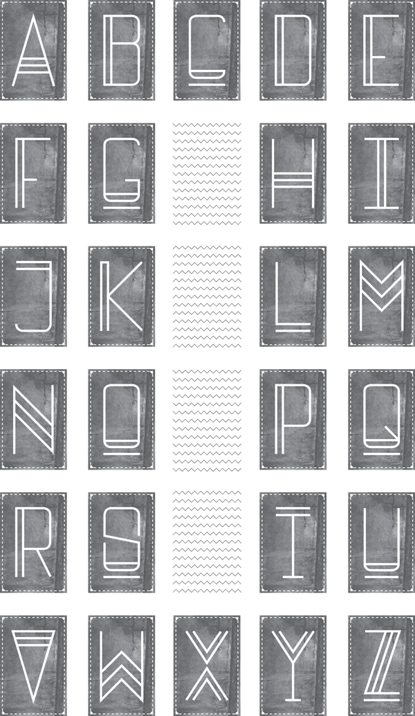 An Alchemic Typeface That Was Inspired By Aztec And - Lettering (600x1034), Png Download