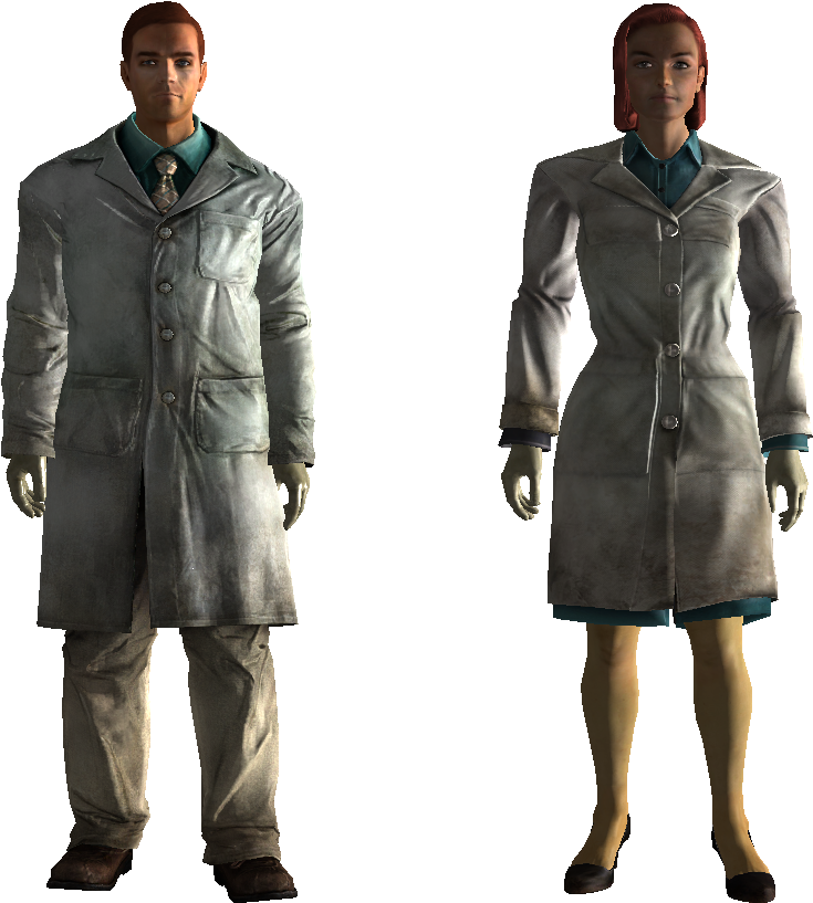 Lab Technician Outfit - Fallout Junior Officer Outfit (1044x835), Png Download