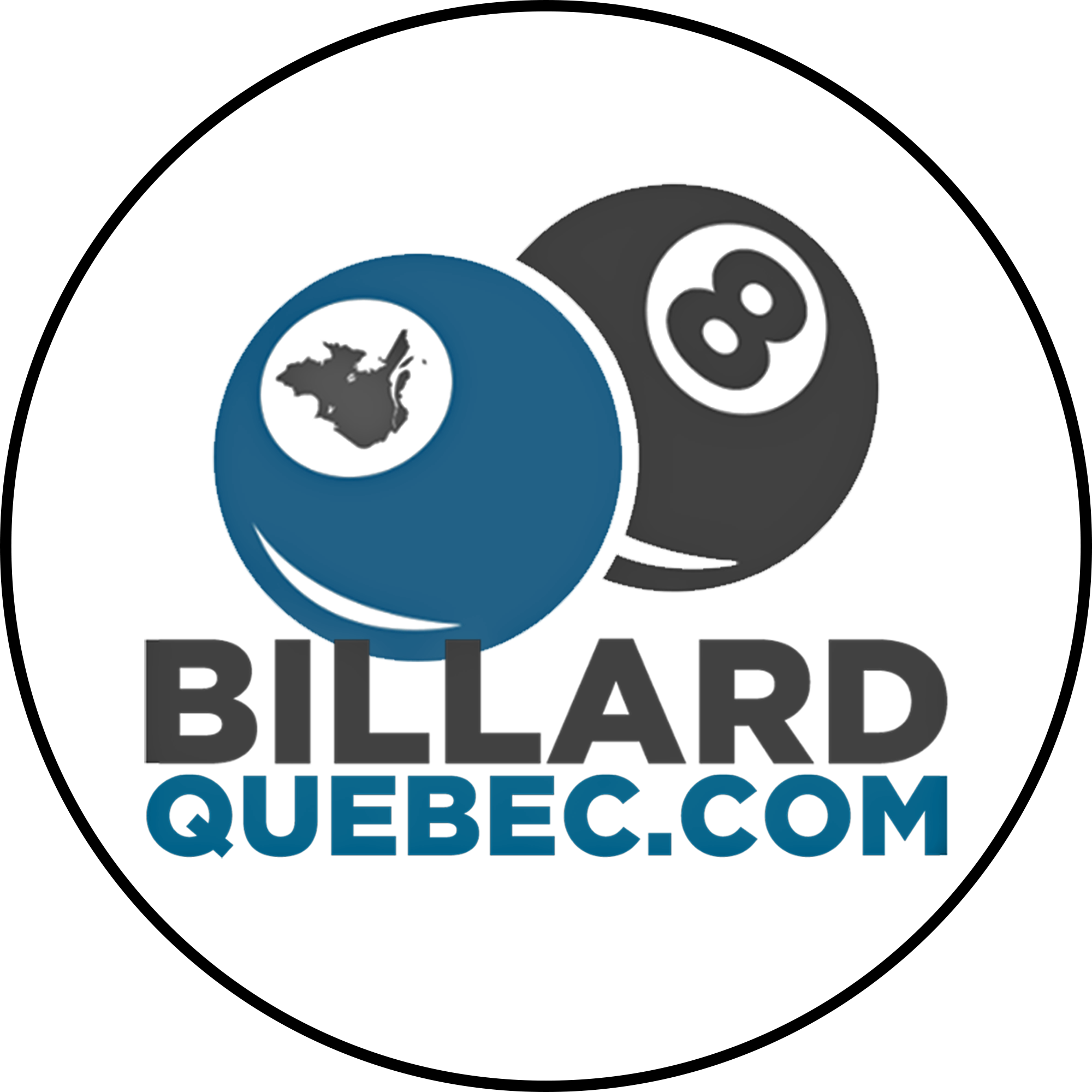 Logo De Billard Quebec - Circle (2000x2000), Png Download