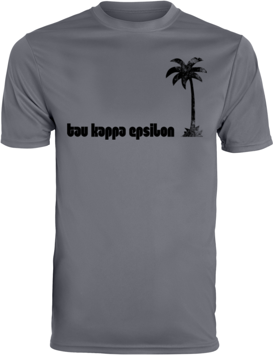 Tke Palm Tree Polyester T-shirt - Shirt (1155x1155), Png Download