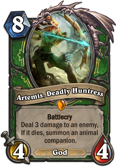 Greek Gods In Hearthstone - Hearthstone Mech C Thun (400x569), Png Download