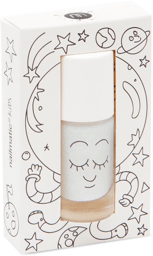 Nailmatic Kids - Nail Polish - Super - White Glitter - Nailmatic - Lifestyle - Water Nail Varnish - Super (1024x1024), Png Download