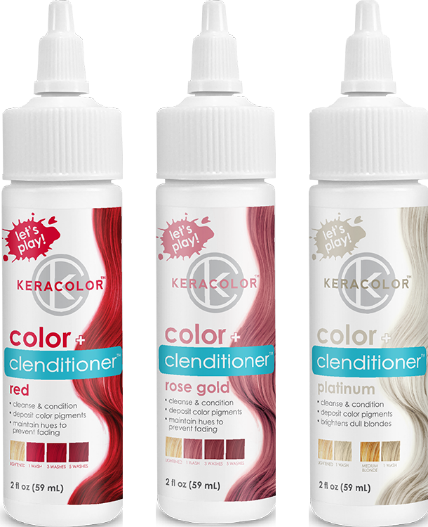 Keracolor Kera-crayon Box Color Clenditioner - Keracolor Color And Clenditioner Blue 12 Oz (610x750), Png Download