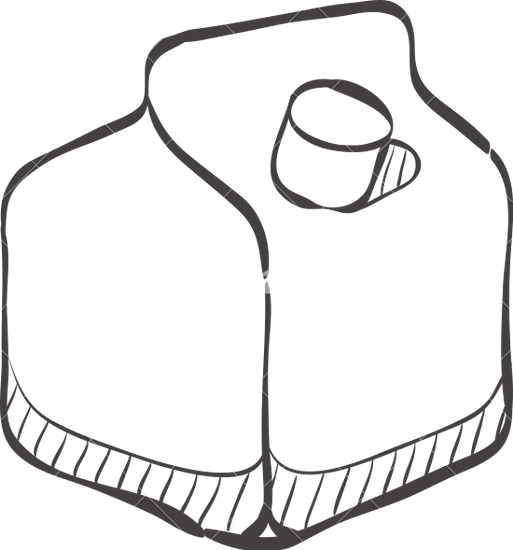 28 Collection Of Milk Drawing Png - Drawing Milk Carton (513x550), Png Download
