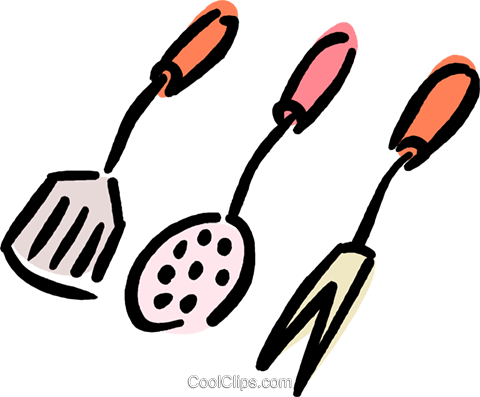 Cooking Utensils Royalty Free Vector Clip Art Illustration - Utensílios De Cozinha Png (480x397), Png Download