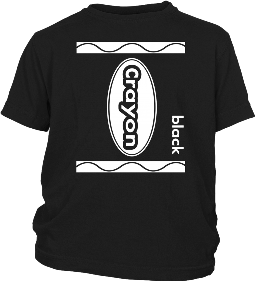 Black Crayon Box Halloween Costume Shirt - H * Ck Shirt Zna (960x960), Png Download