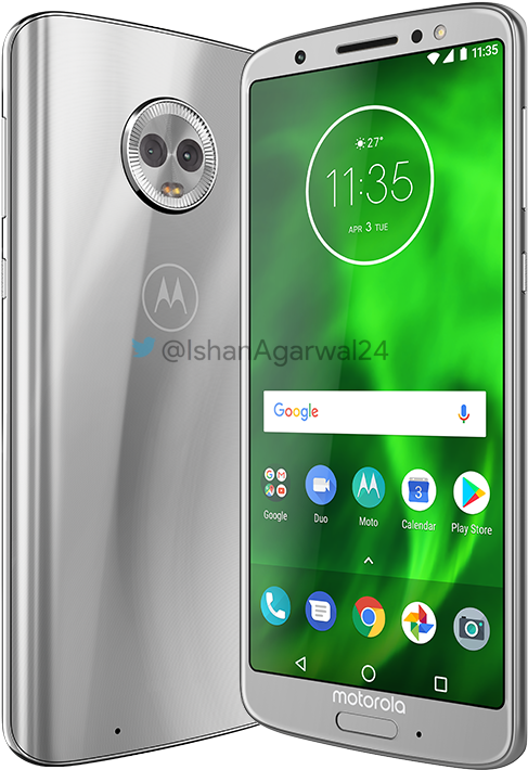 The Moto G6 Features A Premium Design Which Includes - Motorola Moto G6 Plus (744x744), Png Download