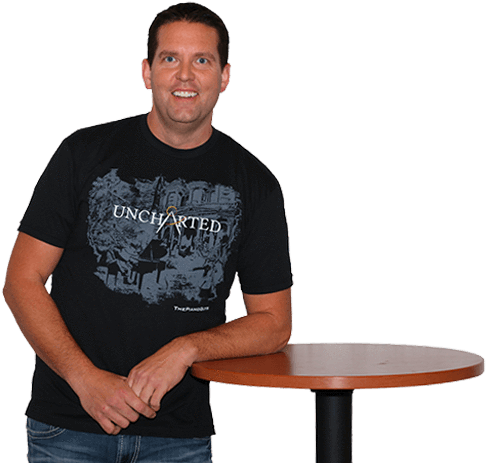 Uncharted Tee - Circle Logo Tee (500x500), Png Download