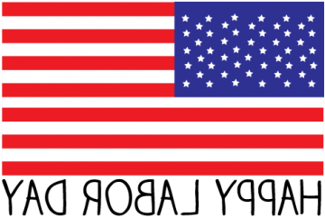 Happy Labor Day Free Clip Art 1 Png - Flag Holder For Motorcycle (465x261), Png Download