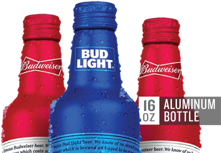 50 Bud Light Bottles Every Friday - Bud Light 2-pack Can Beer Glass, 16oz (457x343), Png Download