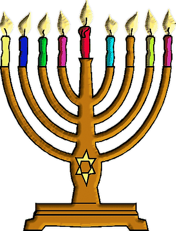 Report Abuse - Menorah Candles (600x784), Png Download