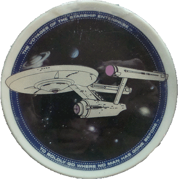 Original Starship Enterprise Mini Collector's Plate (600x600), Png Download