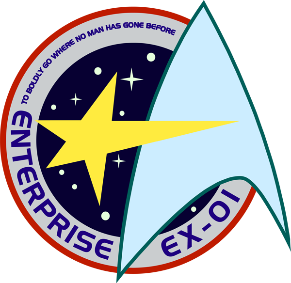 Logo Small - Star Trek Enterprise (600x584), Png Download