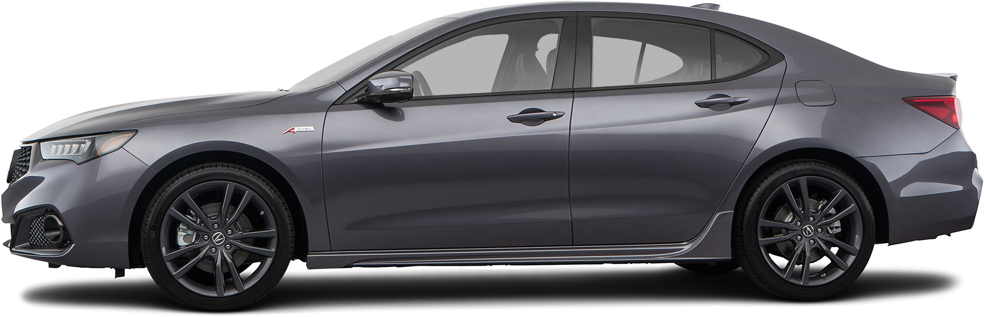 A Spec Red 2019 Acura Tlx Sedan A Spec Red - 2018 Hyundai Sonata Side View (2080x700), Png Download