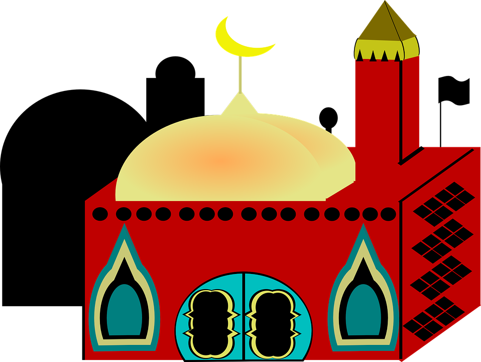 Masjid Animasi - Clipart Library - Mosque Church Clipart (600x451), Png Download