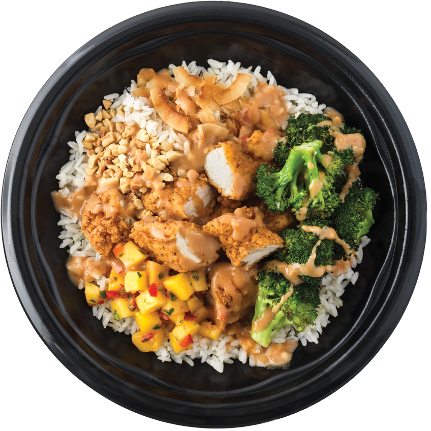 Thai Peanut Bowl - Pdq Thai Peanut Bowl (850x857), Png Download