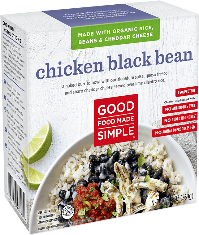 Entree Meals - Good Food Made Simple Chicken Black Bean - 9.5 Oz (800x800), Png Download