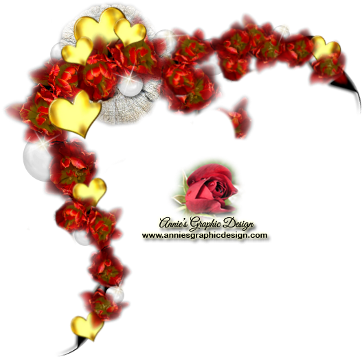 Pretty Hearts And Floral Corner Graphic For Designers/bloggers - Design (600x600), Png Download