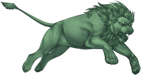 Lion Alpha - Portable Network Graphics (500x333), Png Download