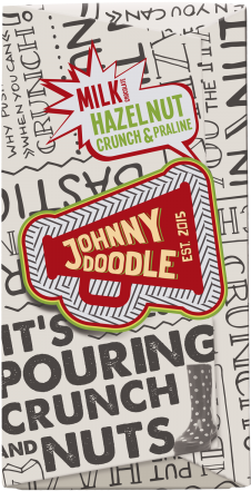 Johnny Doodle Milk Hazelnut Crunch & Praline - Milk Hazelnut Crunch A Praline Johnny Doodle (300x450), Png Download
