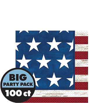 Americana Lunch Napkins, - Americana Lunch Napkins 100ct (353x480), Png Download