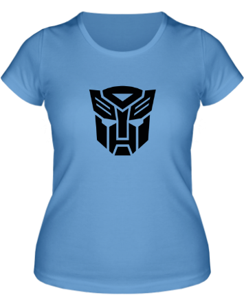 Футболка Женская Autobots Logo Цвет Голубой - Autobot Shield Solid Large Tote Bag, Natural, Large (380x440), Png Download