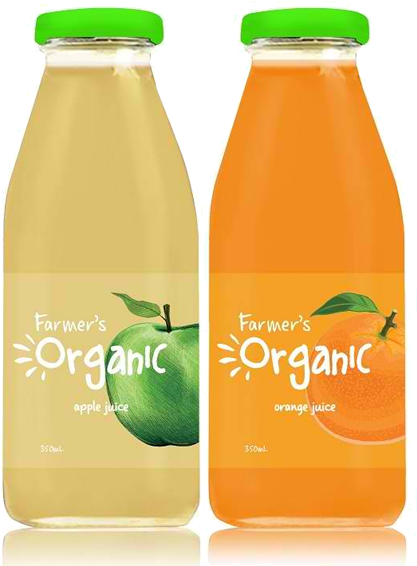 Farmers Organic Juices - Farmers Organic Juice (600x566), Png Download