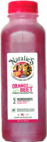 Orange Beet - Natalies Orchid Island Juice Company Lemonade, Tea (250x550), Png Download