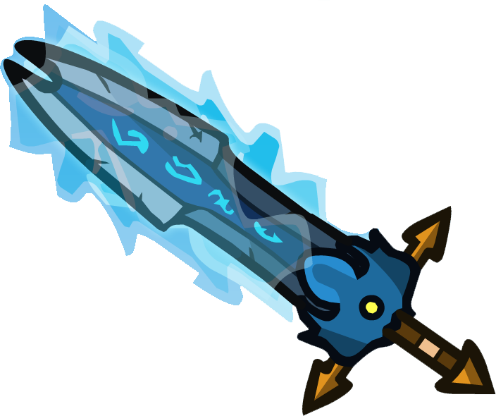 Ice Blade Of Gods - Helmet Heroes Swords (704x590), Png Download