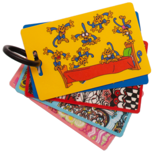 Distraction® Cards - Buzzy Distraction Cards, Monkey English (500x333), Png Download