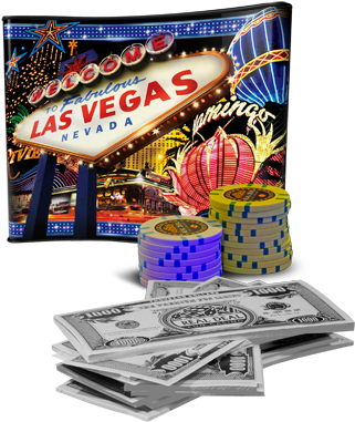 Casino Background Chips Fun Money - Welcome To Las Vegas Sign (350x406), Png Download