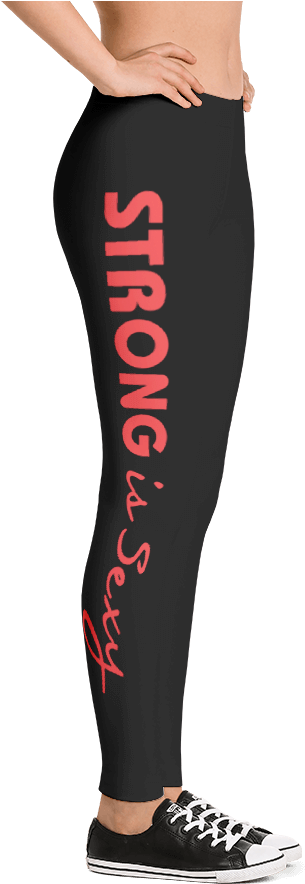 Strong Is Sexy Leggings - Gear Fuel Strong Is The New Skinny Pink Splash - Active (1000x1000), Png Download