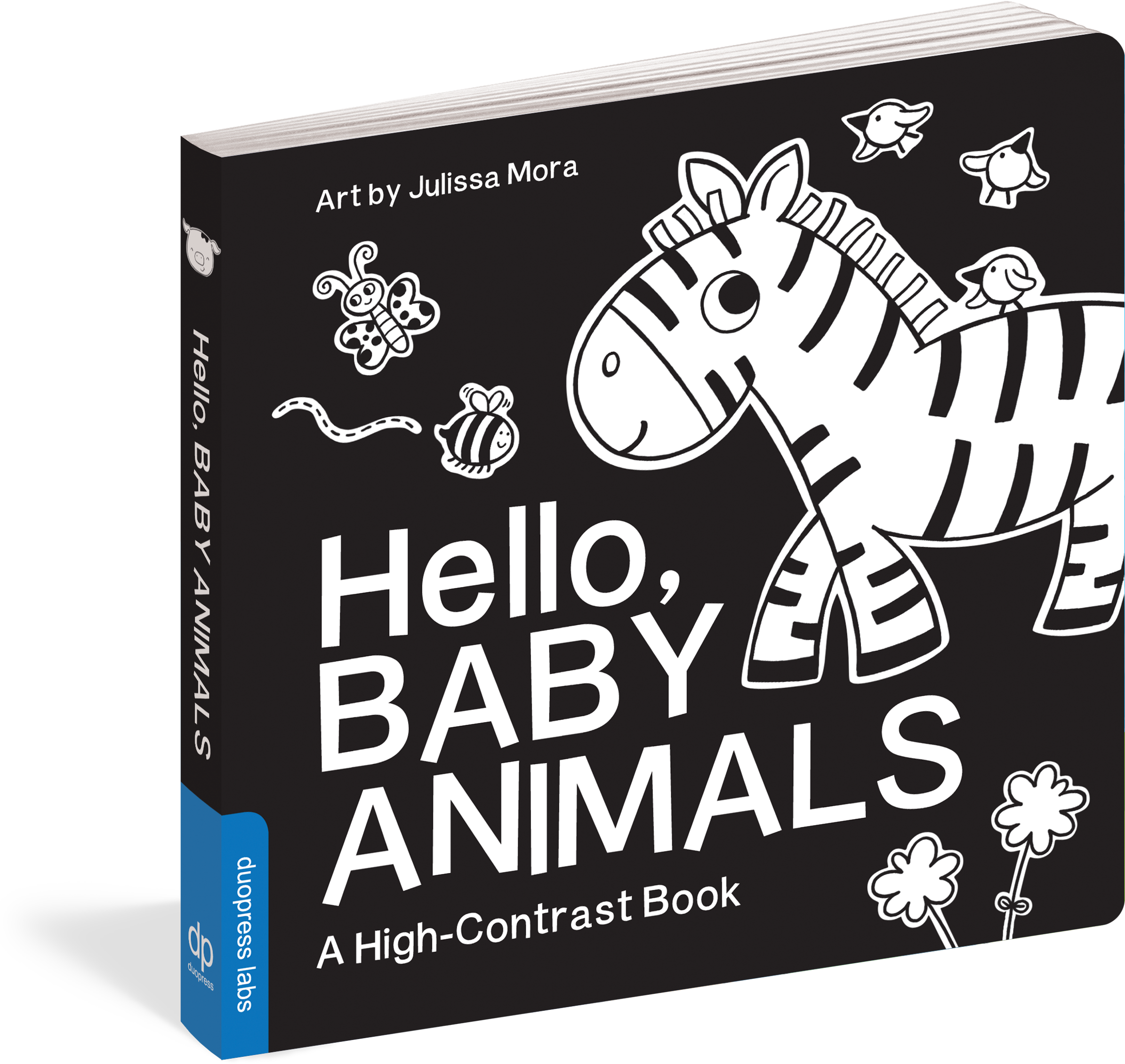Hello, Baby Animals - Hello, Baby Animals: A High-contrast Book (2475x2400), Png Download