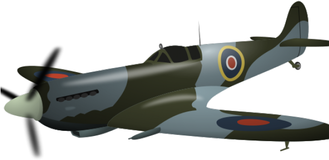 Aircraft Clipart Vintage Airplane - Second World War Images Png (640x480), Png Download