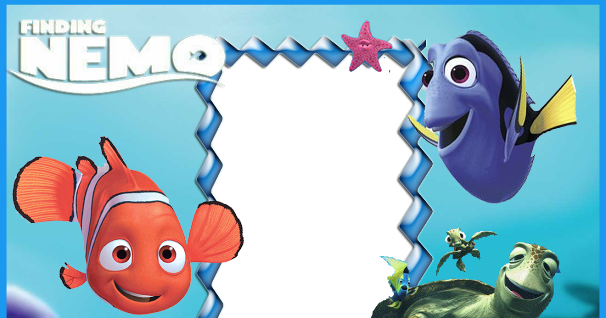 Marlin Finding Nemo Png Download - Molduras Para Foto Procurando Nemo (1200x630), Png Download