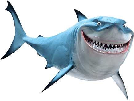 Finding Nemo Marlin Bruce Pixar Clip Art - Bruce Finding Nemo Png (800x800), Png Download