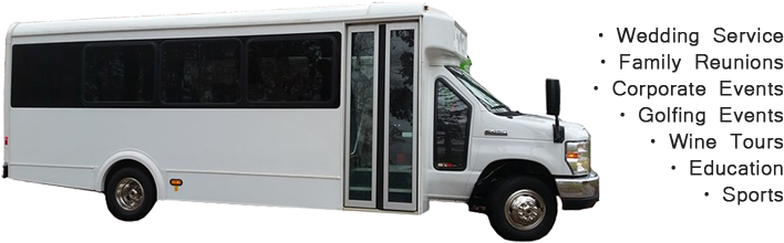 We Specialize In Private Group Transportation - Mike's Affordable Shuttle Bus (750x248), Png Download