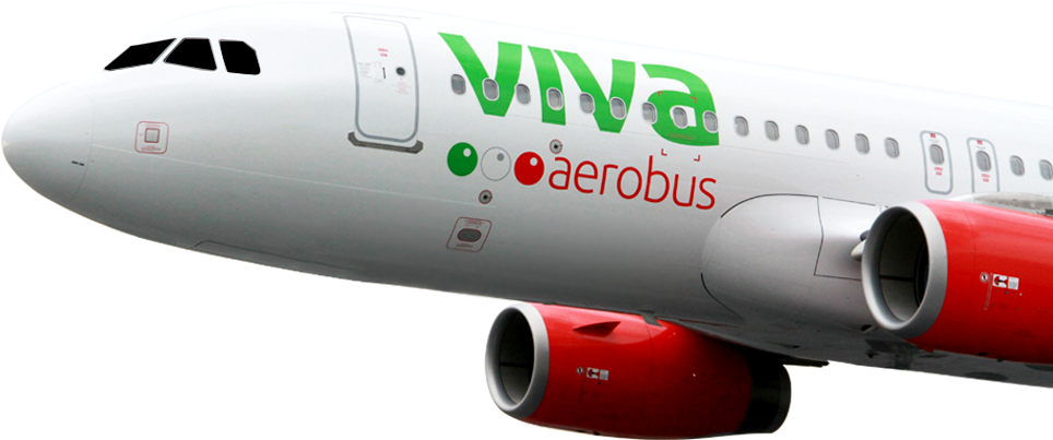 Vivaaerobus, La Aerolínea De Bajo Costo De México - Vivaaerobus Mexico (984x608), Png Download