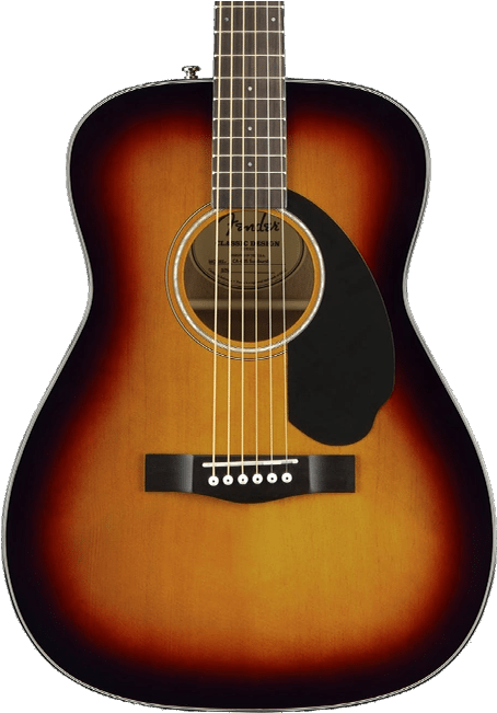 Best Acoustic Guitars Under £200 - Fender Cc-60s Concert Acoustic Guitar, 3 Colour Sunburst (700x700), Png Download