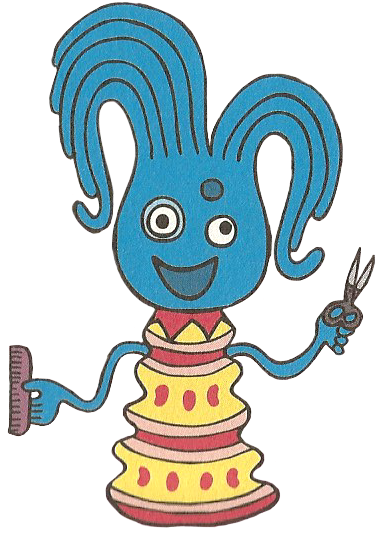 Hairdresser Octopus Blue - Parappa The Rapper Octopus Blue (382x541), Png Download